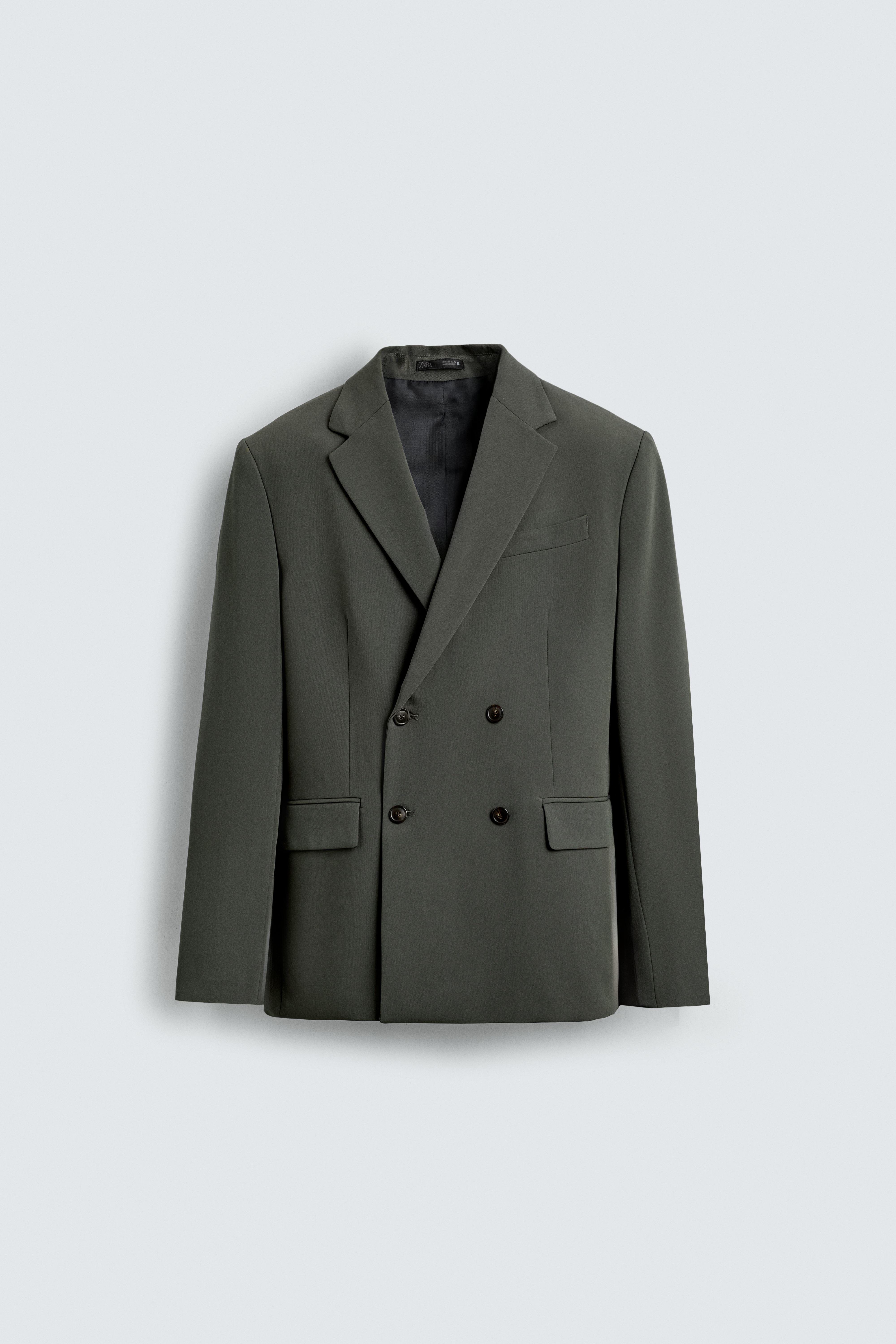 COMFORT FIT DOUBLE-BREASTED SUIT BLAZER